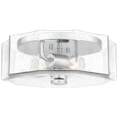 Quoizel Kaplan 14" Wide 2-light Polished Chrome Flush Mount Light