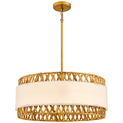 Quoizel Kate 5-light Brushed Gold Pendant