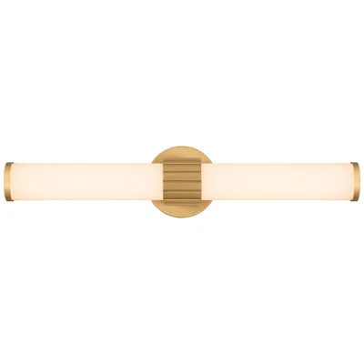 Quoizel Kaye 22 1/2" Wide Aged Brass 2-light Led Bath Light