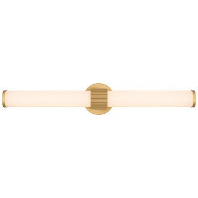 Quoizel Kaye 28" Wide Aged Brass Led Bath Light