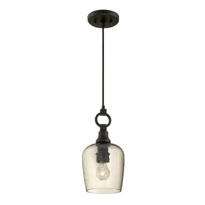 Quoizel Kendrick 7" Wide Western Bronze Mini Pendant