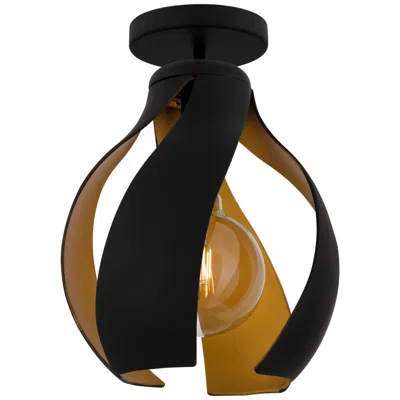 Quoizel Kiko 11" Wide Matte Black Ceiling Light