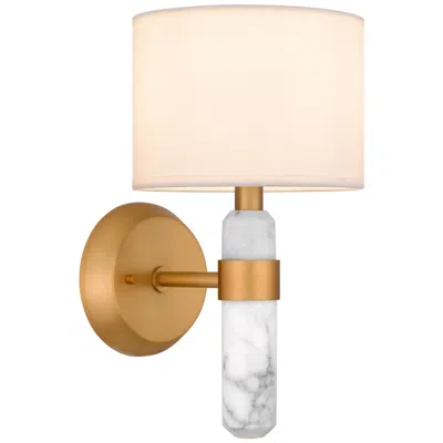 Quoizel Kimberly 12 1/2" High Brushed Weathered Brass Wall Sconce