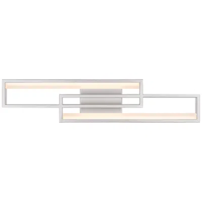 Quoizel Kocha Integrated Led Painted Brushed Nickel Bath Light With Cct Switch