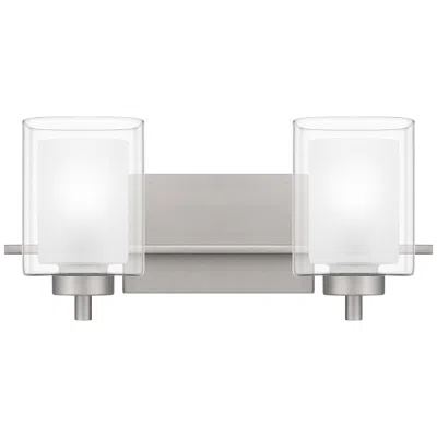 Quoizel Kolt 17 1/4" Wide Brushed Nickel 2-light Bath Light