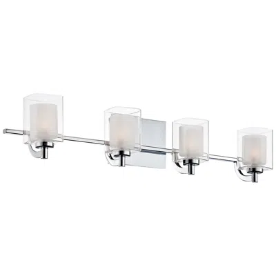 Quoizel Kolt 29" Wide Chrome And Glass Led Bathroom Light