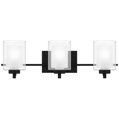 Quoizel Kolt 3-light Matte Black Vanity Light