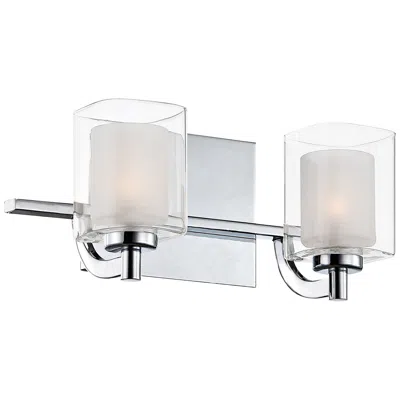 Quoizel Kolt Led 13" Wide Chrome And Glass Bathroom Light