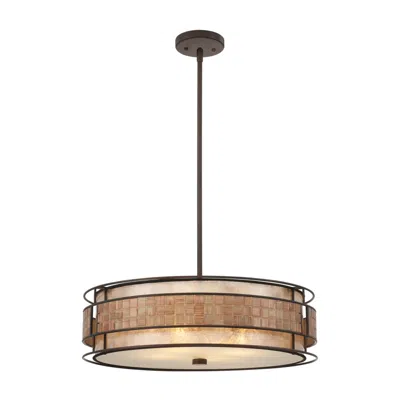 Quoizel Laguna 22"w Renaissance Copper Drum Pendant Light