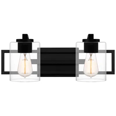 Quoizel Lansdowne 7 1/4"h Matte Black 2-light Wall Sconce