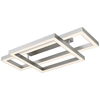 Quoizel Lawless 36" Wide Painted Brushed Nickel Led Ceiling Light In Silver