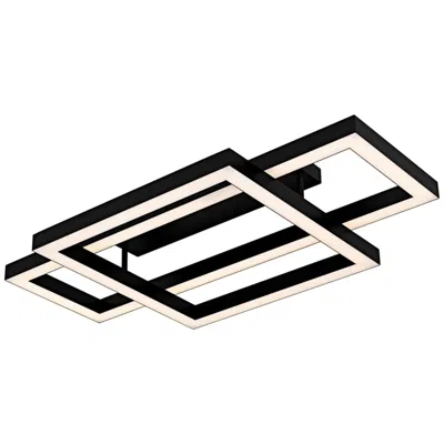 Quoizel Lawless Integrated Led Matte Black Semi-flush Mount With Cct Switch