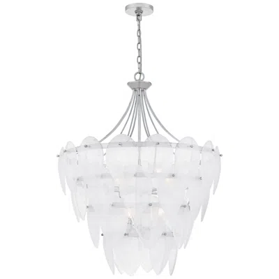 Quoizel Lilestone 7-light Silver Leaf Pendant