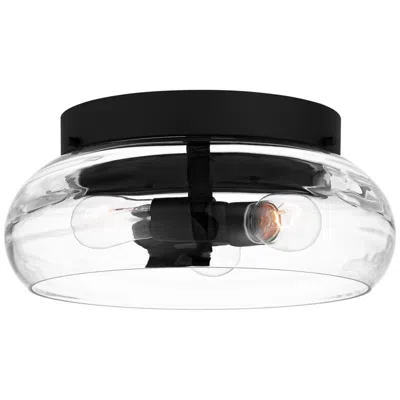 Quoizel Lucy 14" Wide Matte Black 3-light Ceiling Light