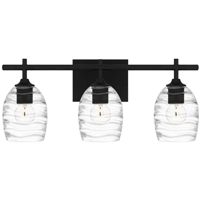 Quoizel Lucy 22" Wide Matte Black 3-light Bath Light