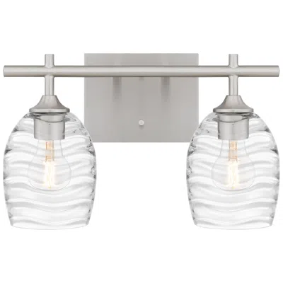 Quoizel Lucy 2-light Brushed Nickel Bath Light