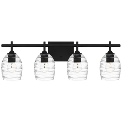 Quoizel Lucy 4-light Matte Black Vanity Light