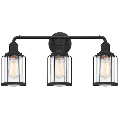 Quoizel Ludlow 3-light Earth Black Vanity Light