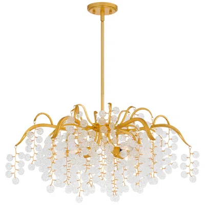 Quoizel Maple 6-light Gold Leaf Chandelier