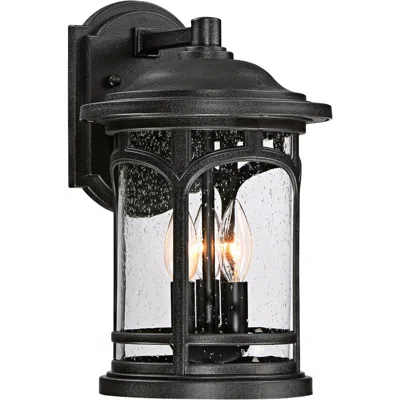 Quoizel Marblehead 14 1/2" High Mystic Black Outdoor Wall Light
