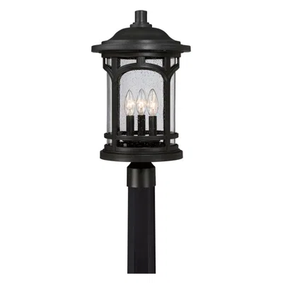 Quoizel Marblehead 19 1/2" High Mystic Black Outdoor Post Light