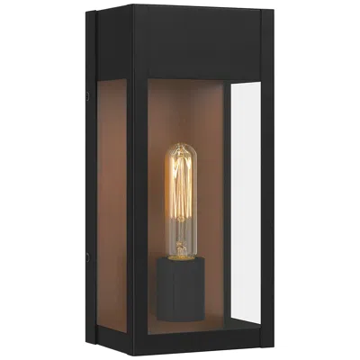 Quoizel Maren 13" High Matte Black Outdoor Wall Light