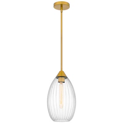 Quoizel Marza 1-light Brushed Gold Mini Pendant