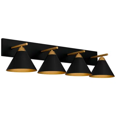 Quoizel Mastro 37 1/2" Wide Matte Black 4-light Bath Light