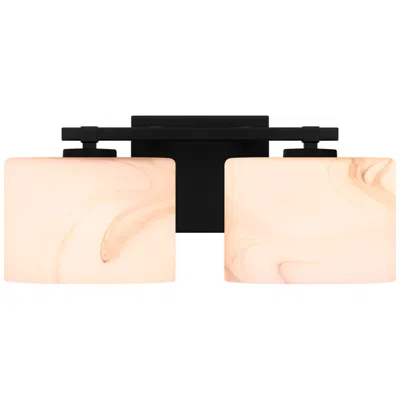 Quoizel Mather 2-light Matte Black Bath Light