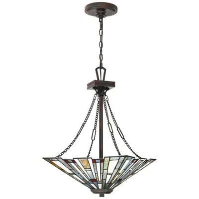 Quoizel Maybeck 17" Wide Valiant Bronze Pendant Light In Black