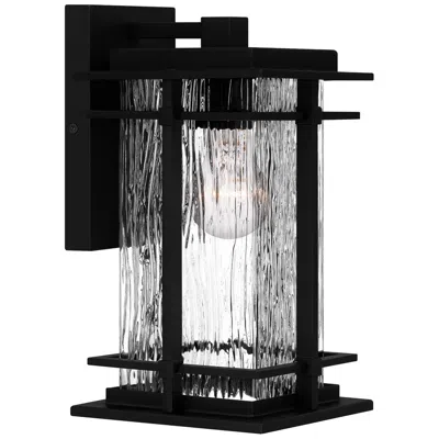 Quoizel Mcalister 11 3/4" High Earth Black Outdoor Wall Light
