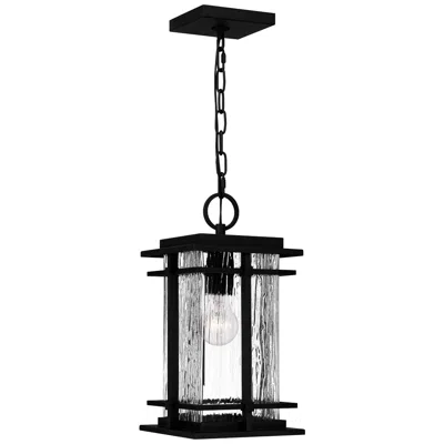 Quoizel Mcalister 15 1/2" High Earth Black Outdoor Mini-pendant Light