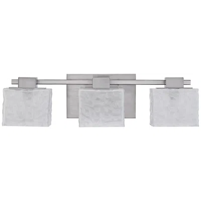 Quoizel Melody 24" Wide Nickel 3-light Bath Fixture