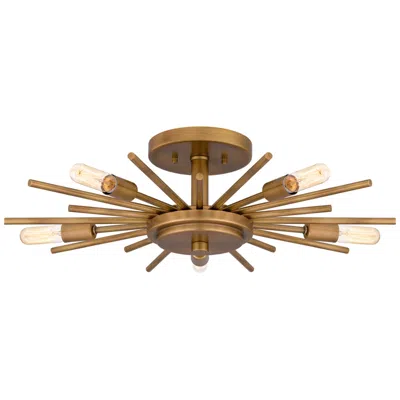 Quoizel Mesquite 22" Wide Weathered Brass 5-light Ceiling Light