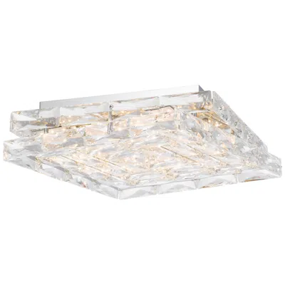 Quoizel Milania 14 3/4"w Polished Chrome Led Ceiling Light