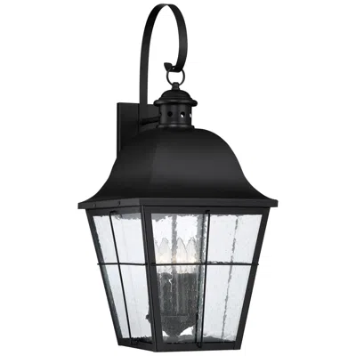 Quoizel Millhouse 27 1/4" High Mystic Black 4-light Outdoor Wall Light