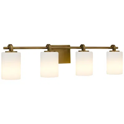 Quoizel Morris 4-light Weathered Brass Vanity Light