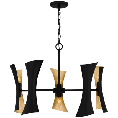 Quoizel Myla 27 1/4" Wide Matte Black 10-light Chandelier