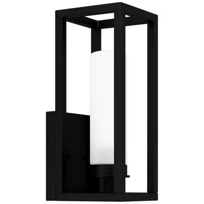 Quoizel Neville 12 3/4" High Matte Black Outdoor Wall Light