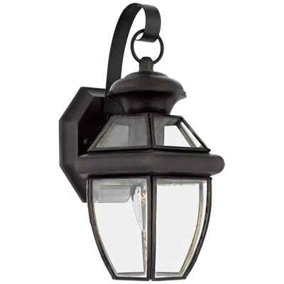 Quoizel Newbury 12 1/2" High Small Outdoor Wall Light In Black