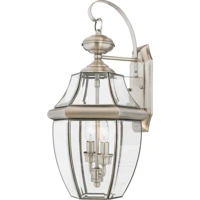 Quoizel Newbury 2 - Bulb 20" H Outdoor Wall Lantern In Pewter