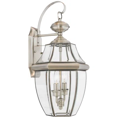 Quoizel Newbury 20" High Pewter Outdoor Lantern Wall Light