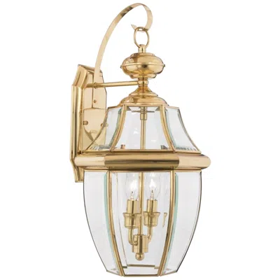 Quoizel Newbury 20" High Polished Brass 2-light Outdoor Wall Light