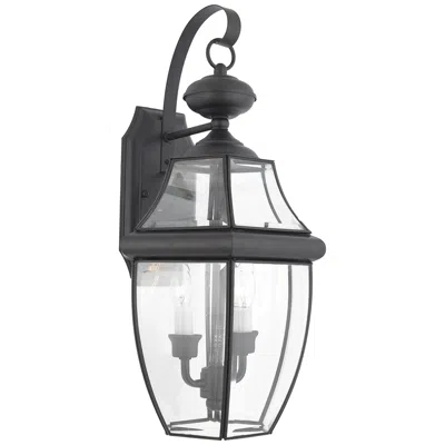 Quoizel Newbury 20"h Mystic Black 2-light Outdoor Wall Light
