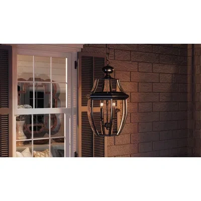 Quoizel Newbury 4 -bulb Outdoor Hanging Lantern In Medici Bronze