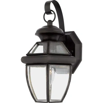 Quoizel Newbury Beveled Outdoor Wall Lantern In Medici Bronze