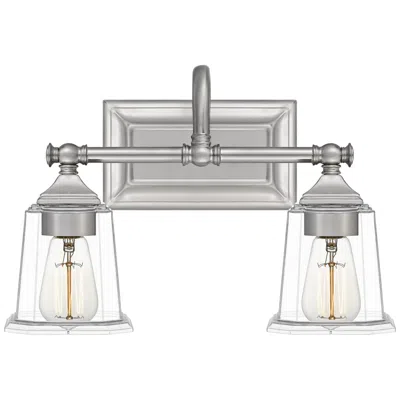 Quoizel Nicholas 10" High Brushed Nickel 2-light Wall Sconce