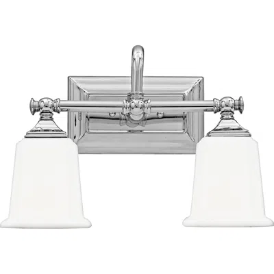 Quoizel Nicholas 15" Wide 2-light Polished Chrome Bathroom Light