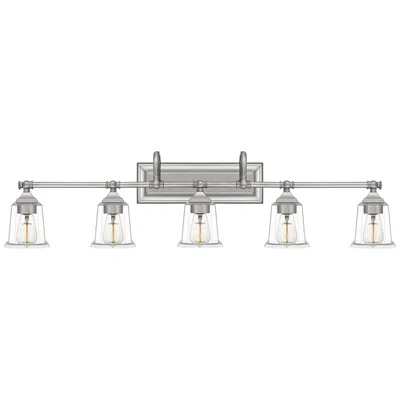 Quoizel Nicholas 41 3/4"w Brushed Nickel 5-light Bath Light