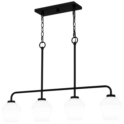 Quoizel Nielson 4-light Matte Black Island Light
